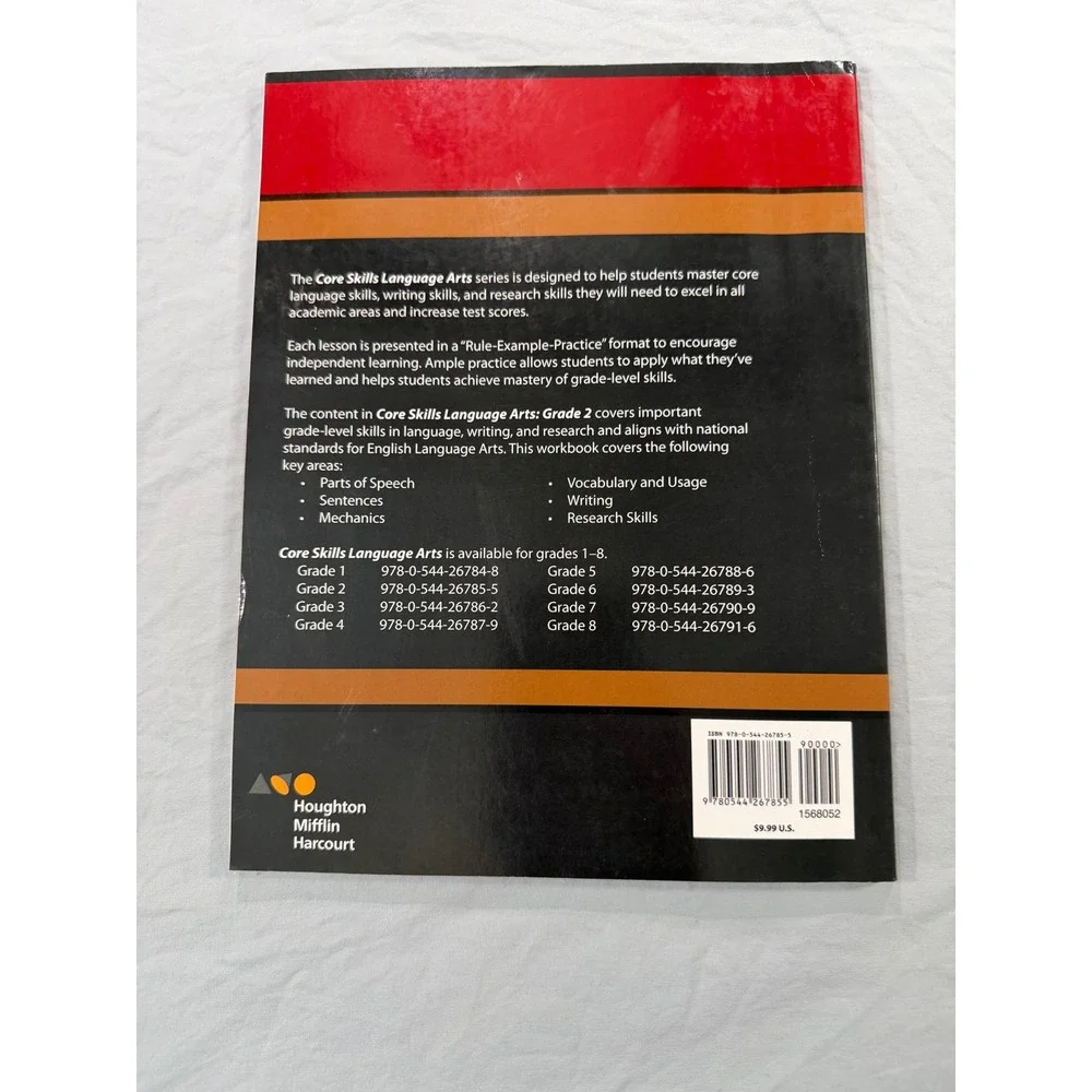 Houghton Mifflin Harcourt Core Skills Language Arts Grade 2 Workbook